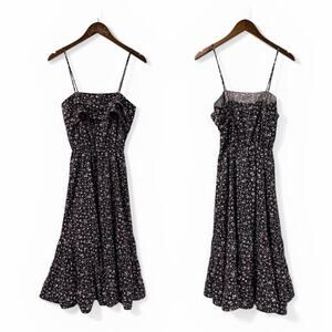 Entourage Floral Sundress Vintage Spaghetti Strap 11/12